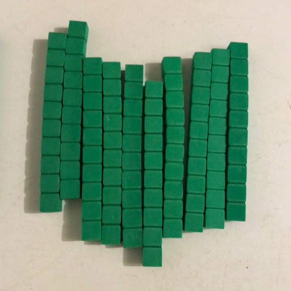 Base Ten blocks - rods and units (cubes) - Picture 5 of 5